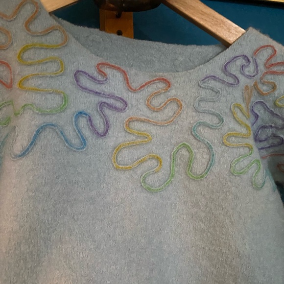 Rainbow Coral Road in the Sky Boxy Sweater - Picture 8 of 8